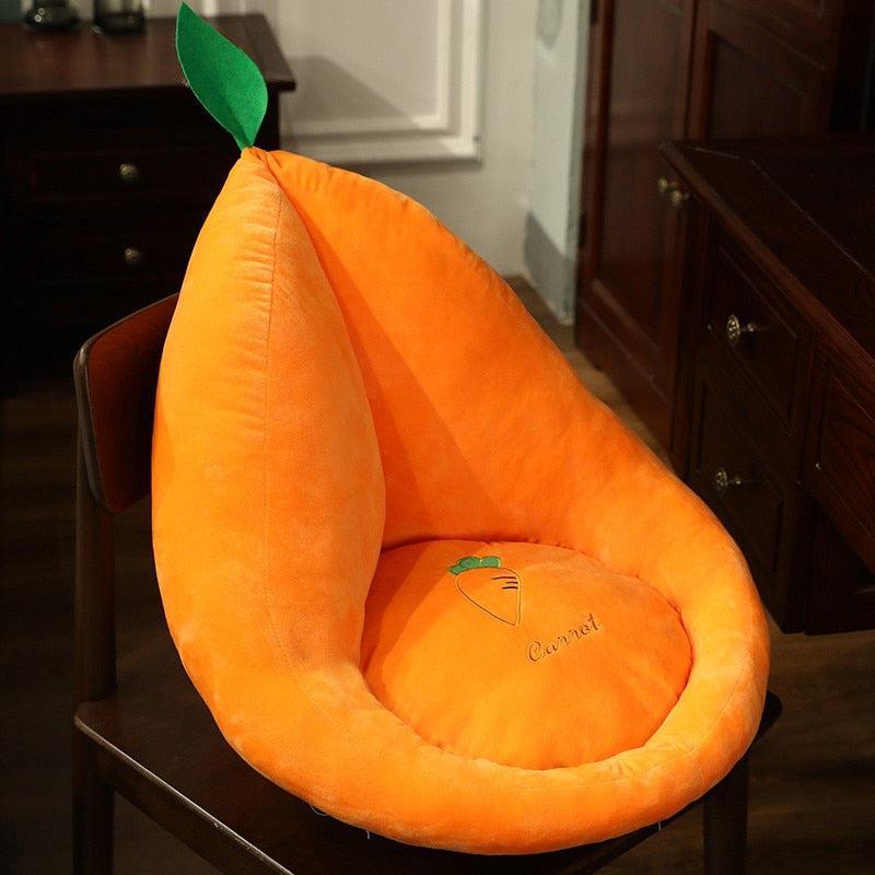 Fruit, Vegetables and Other Plush Chair Cushion