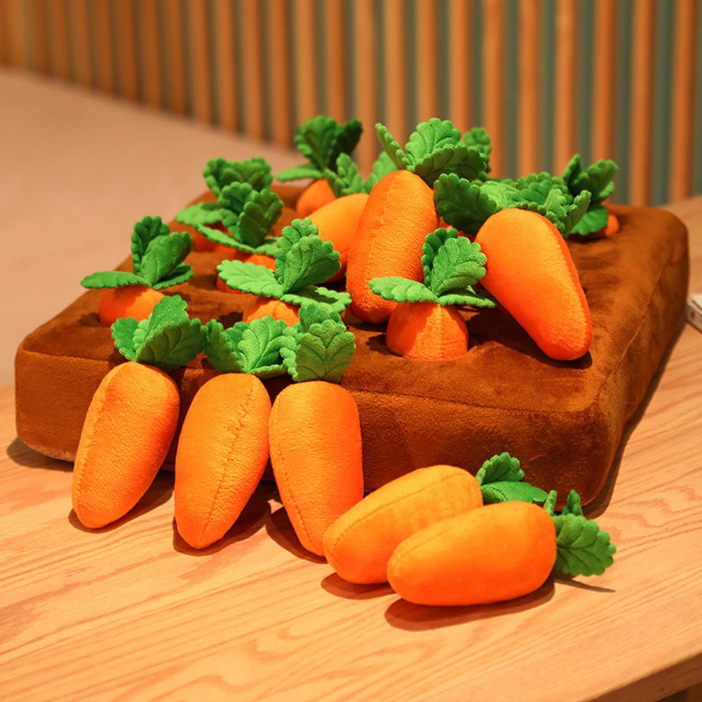 Fruit/Vegetables Plush Dog Toy