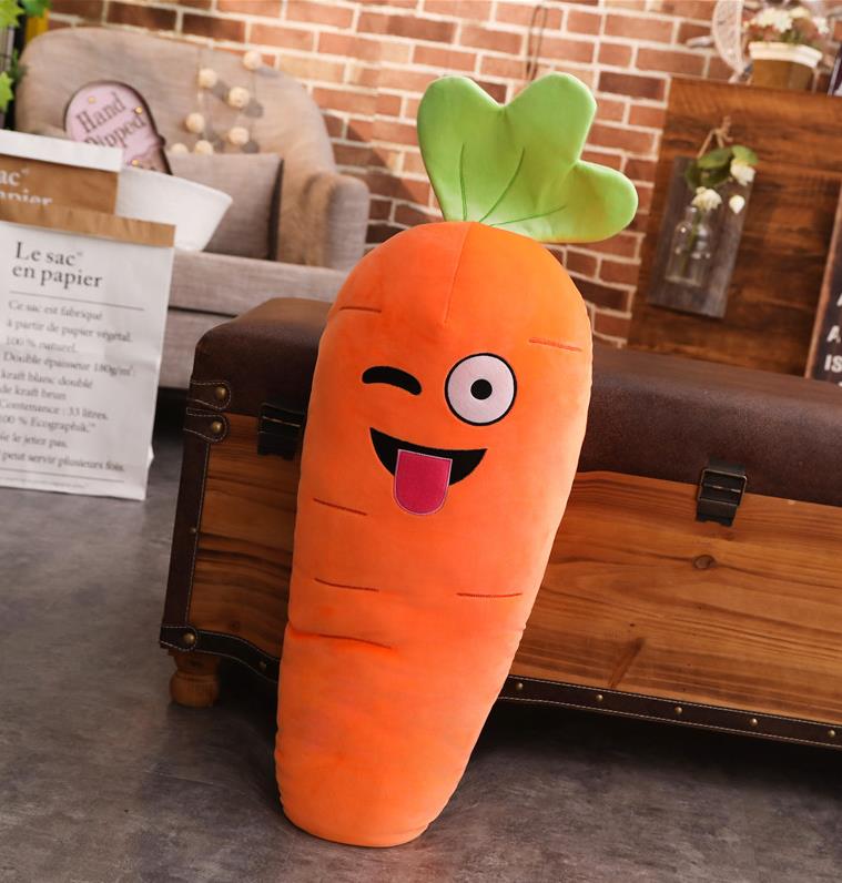Giant Carrot Emoji Plush