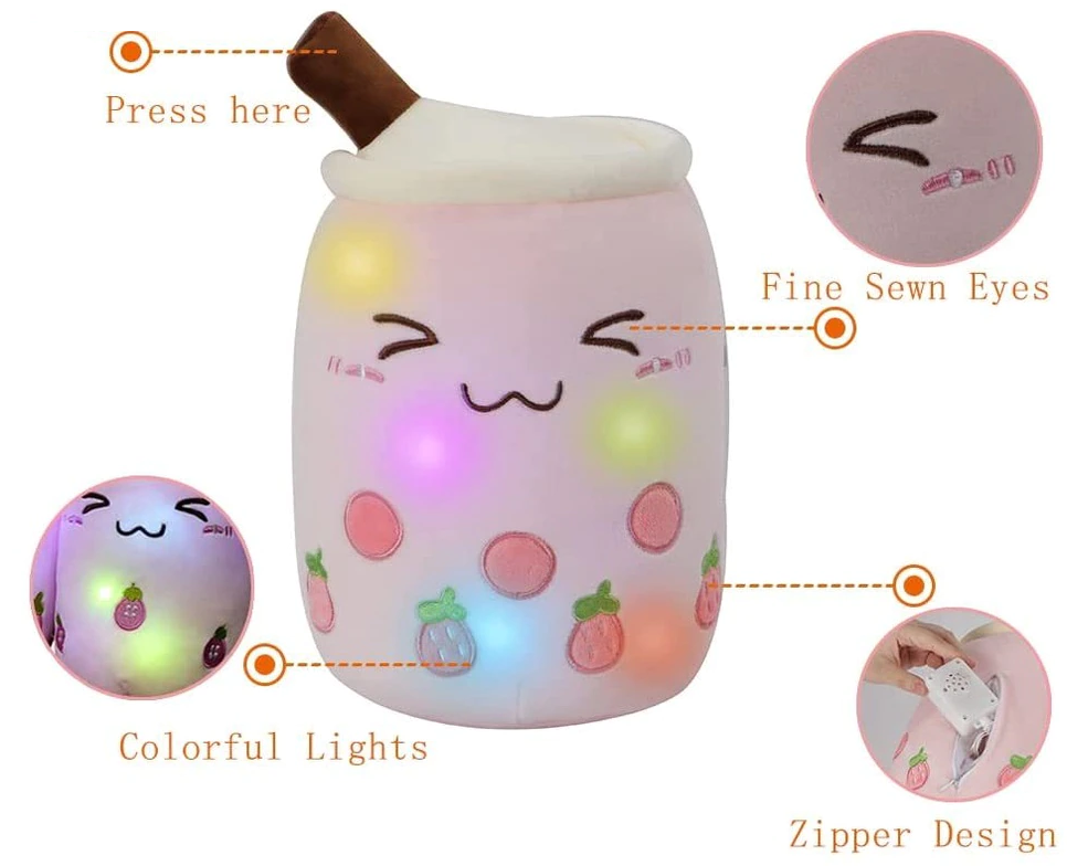 LED Light Up Bubble Tea Plush