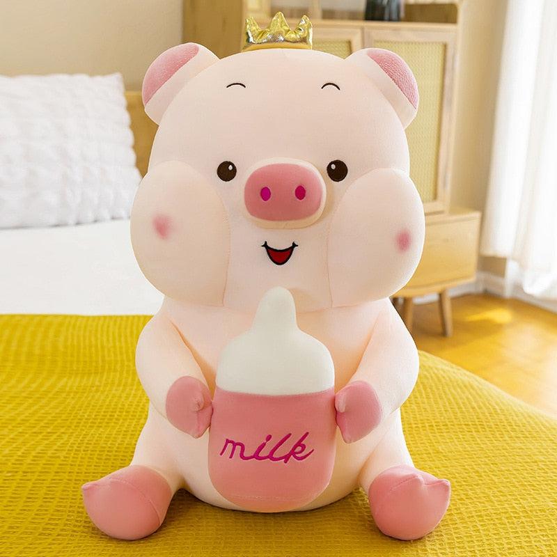 Milk Bottle Pig Plush