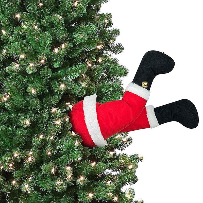 Santa Claus Legs Plush Christmas Tree Decoration