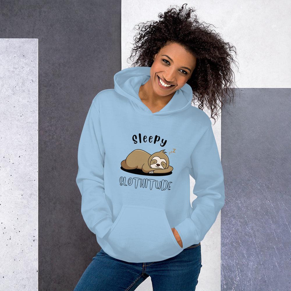 Sleepy Slothitude Unisex Hoodie