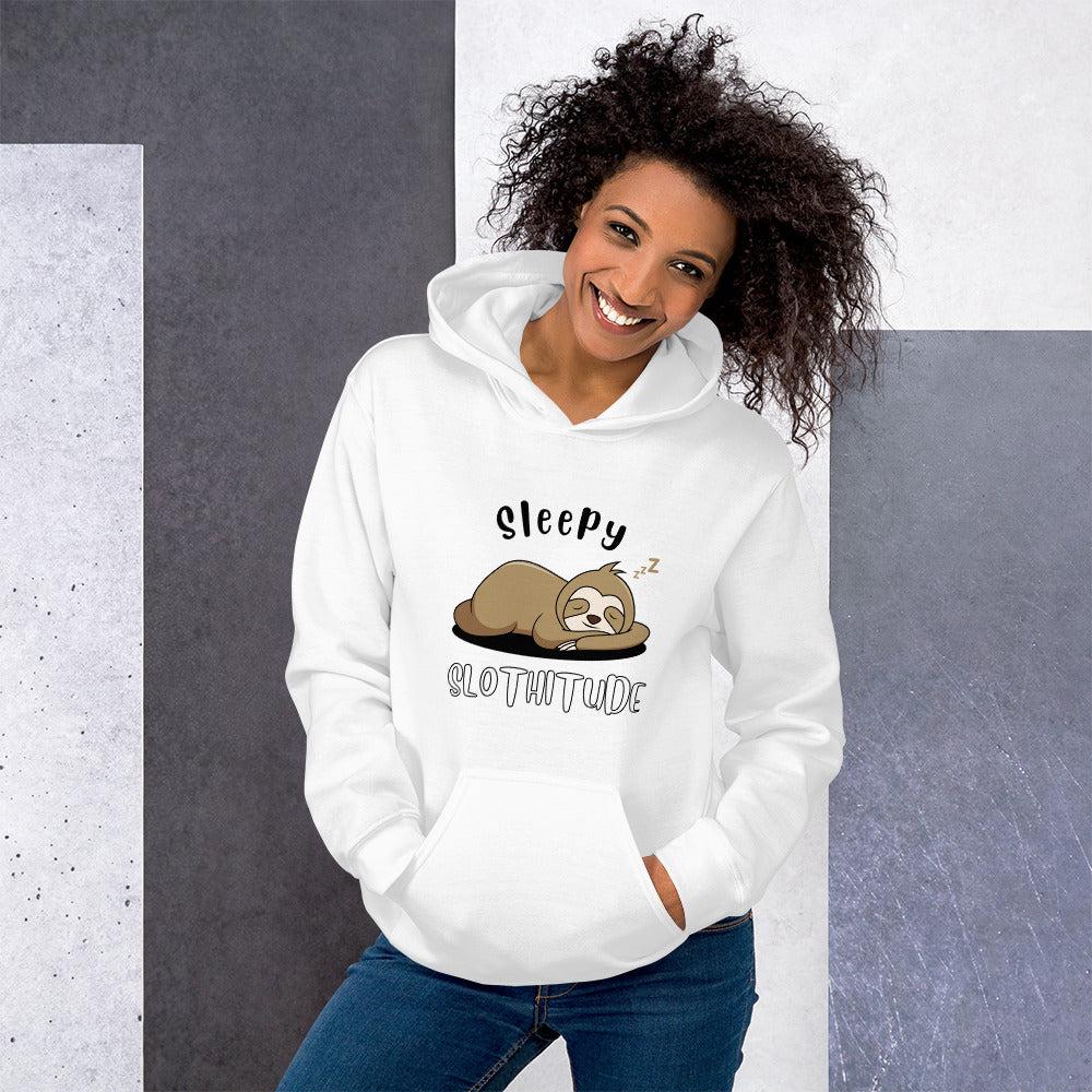 Sleepy Slothitude Unisex Hoodie