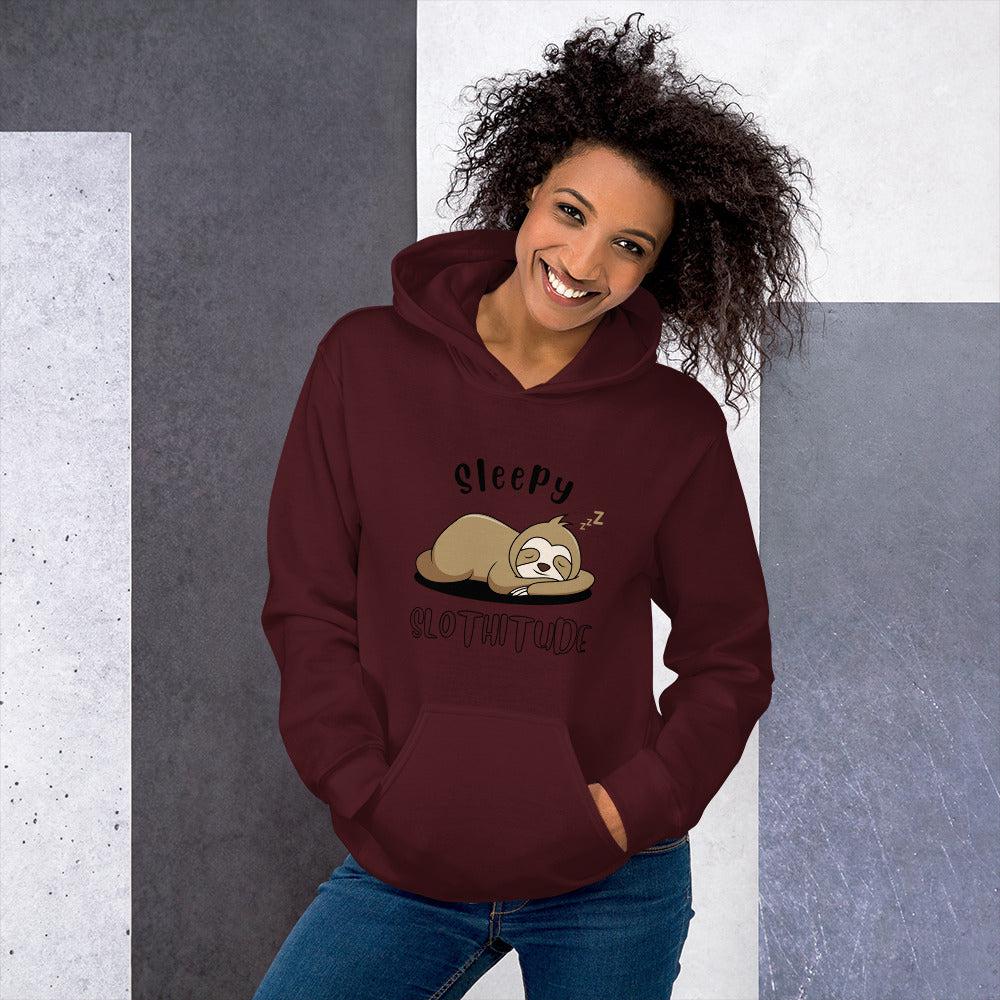 Sleepy Slothitude Unisex Hoodie