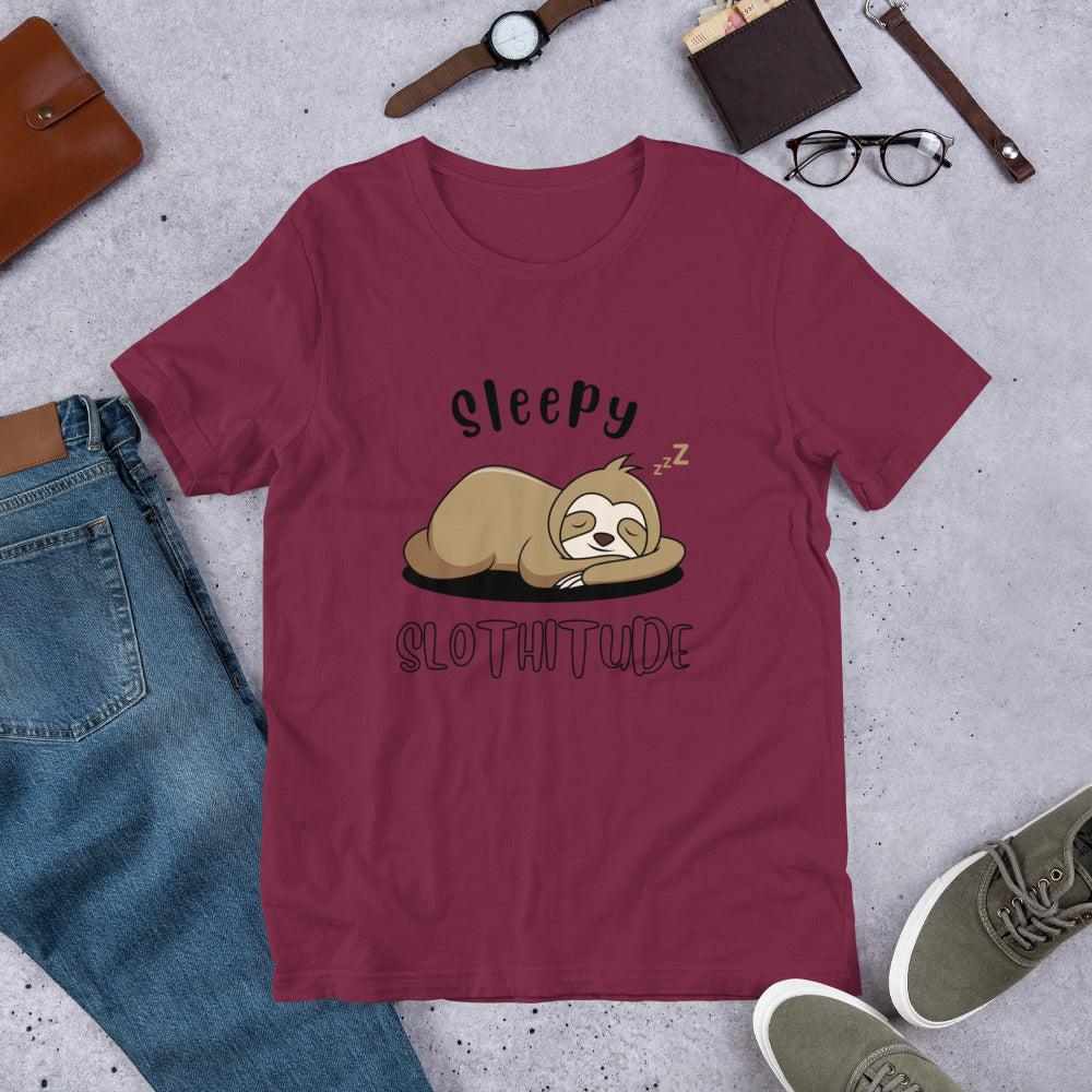 Sleepy Slothitude Unisex T-Shirt